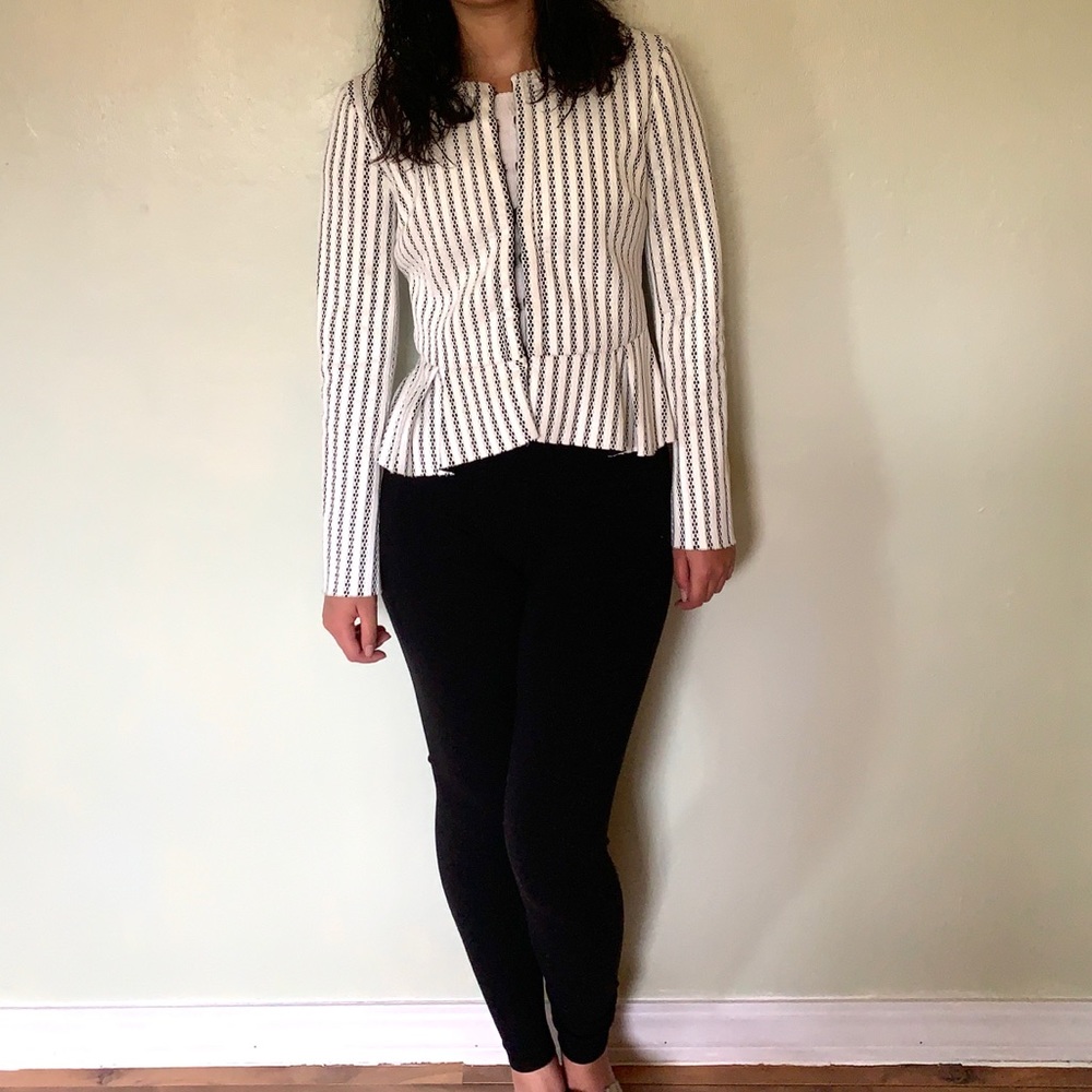 Scuba Knit Peplum Jacket